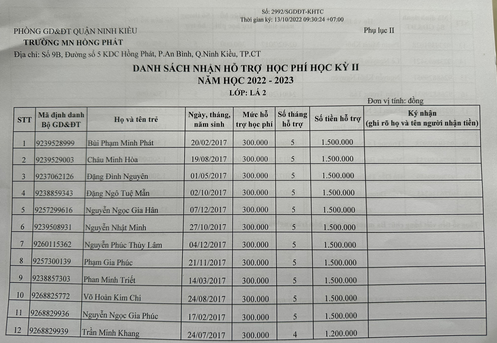 Lớp Lá 2